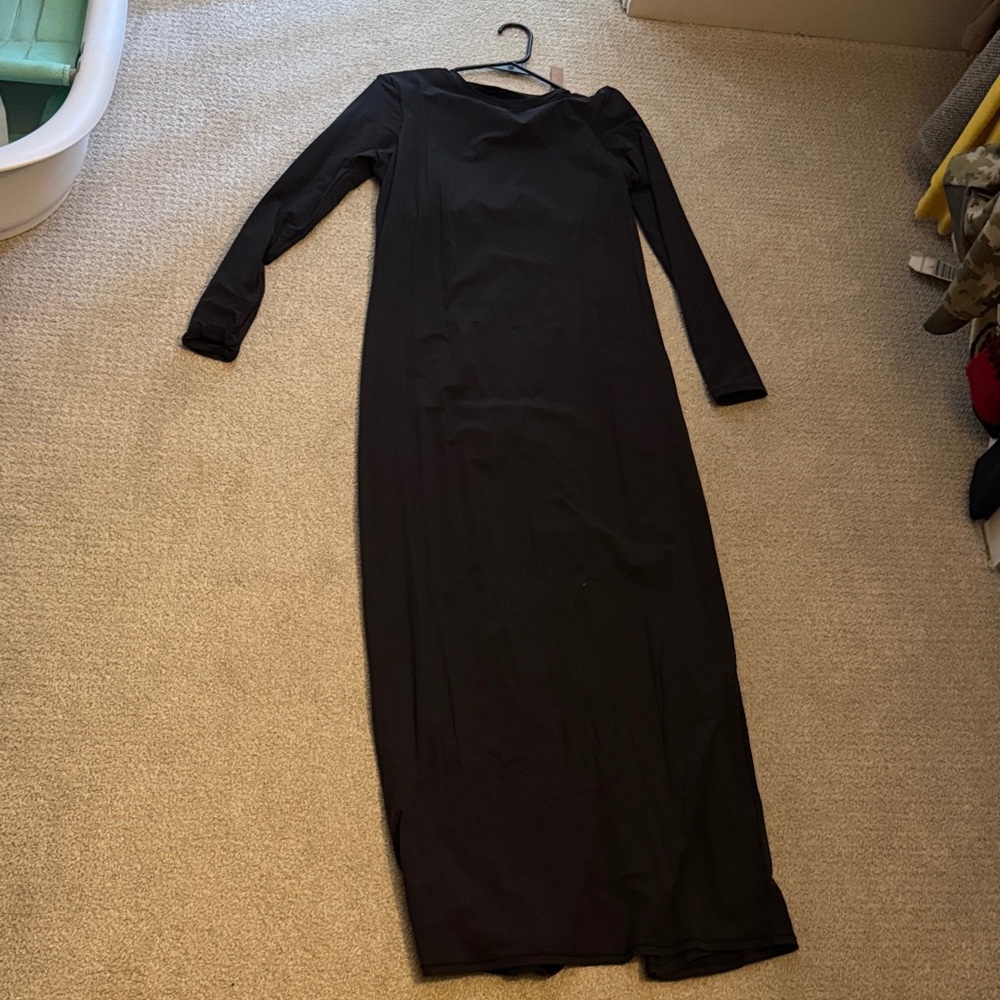 SKIMS Black Long Sleeve Dress - Picture 2 of 3